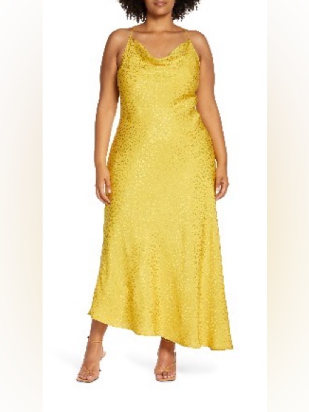 Nordstrom-Halogen Yellow Slip Dress - Elegant Women's Evening Dress